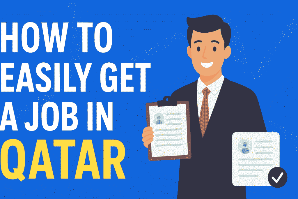 Step-by-step guide on How to Easily Get a Job in Qatar with CV tips, recruitment channels, and visa preparation