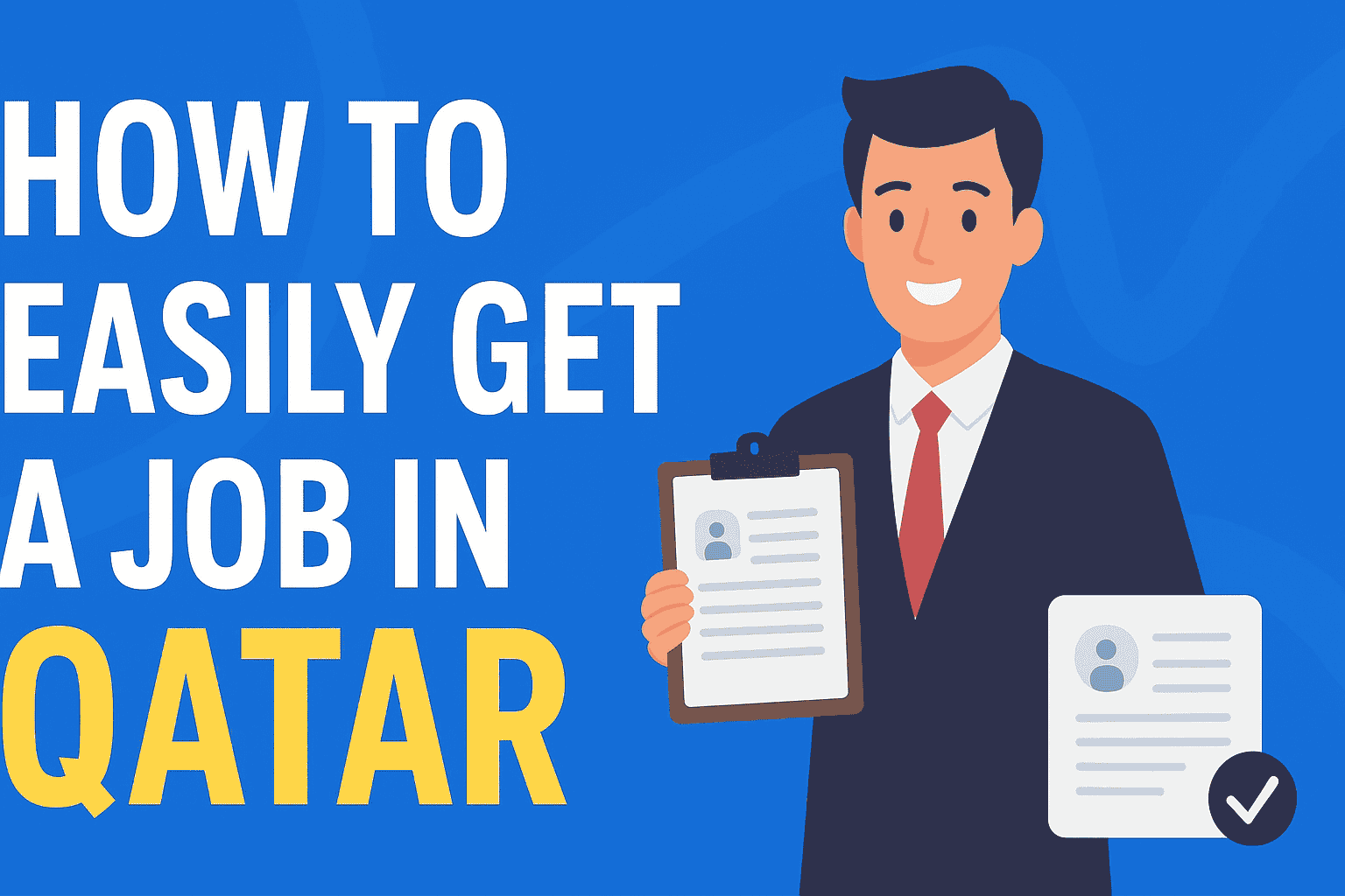 Step-by-step guide on How to Easily Get a Job in Qatar with CV tips, recruitment channels, and visa preparation